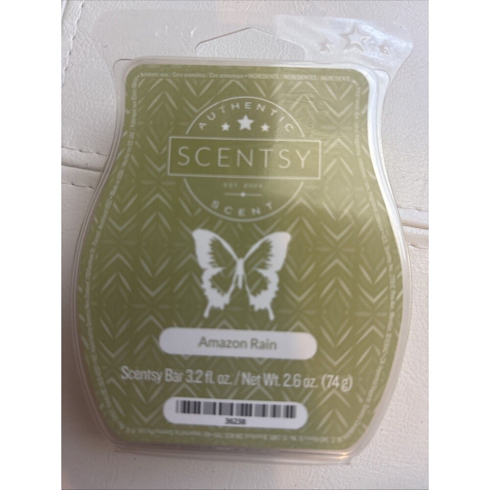 Scentsy “Amazon Rain” Wax Bar Melt 3.2 fl oz, RARE